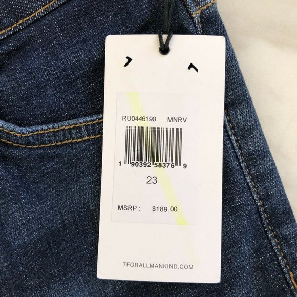 7 For all Mankind Women's 'High Waist Gwenevere' Skinny Jeans RU0446190 size 23 - Picture 4 of 5